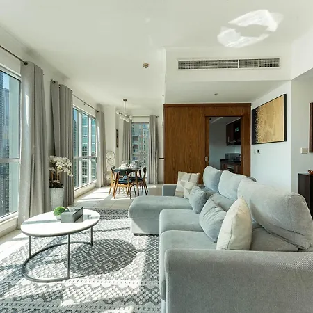 Superb 1-Bedroom Apartment With Full Burj Khalifa View - 5-Min Walk To Dubai Mall Esterno foto