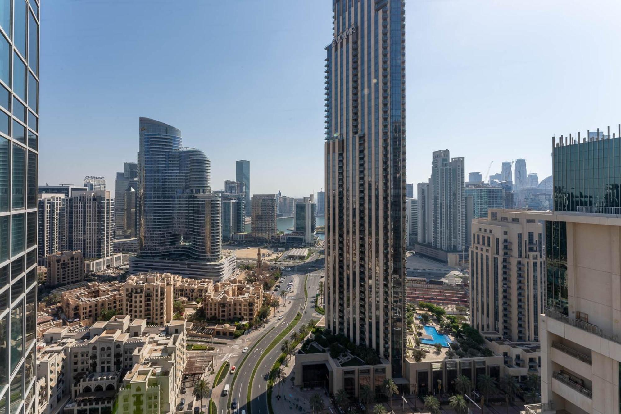 Superb 1-bedroom With Full Burj Khalifa View - 5-min Walk To Mall Appartamento *