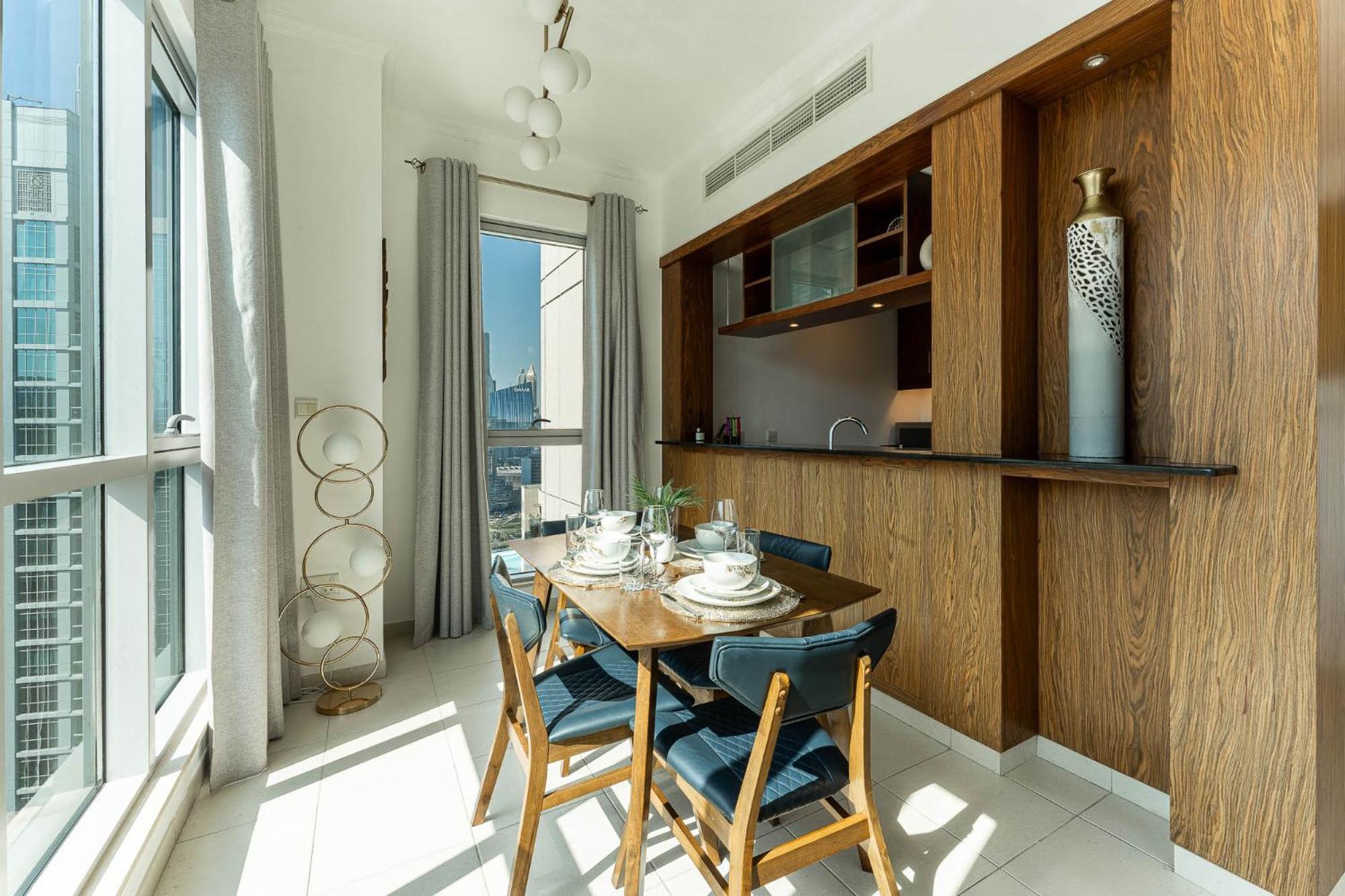 Superb 1-bedroom With Full Burj Khalifa View - 5-min Walk To Mall Appartamento Dubai